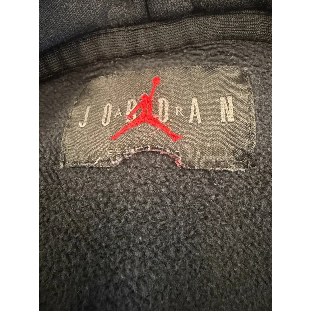 Jordan Air Graphic Hoodie Black Multi Color Jumpman Pullover DD5244-010 Mens M